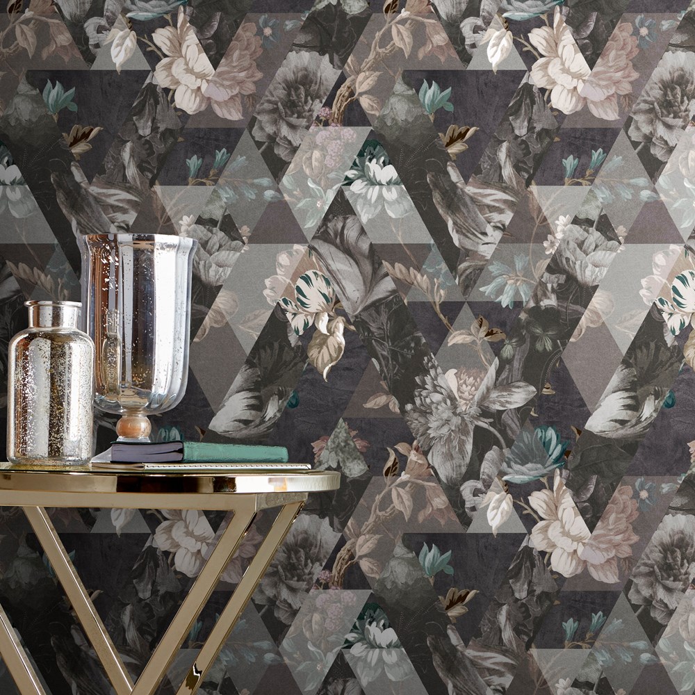 Timepiece Wallpaper 112278 by Graham & Brown in Moonstone Grey